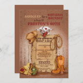 Westerne uitnodiging tot Poster (Voorkant / Achterkant)