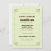 Westerne uitnodiging tot weddenschap met Vintage ( (Voorkant)