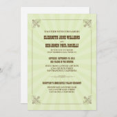 Westerne uitnodiging tot weddenschap met Vintage ( (Voorkant / Achterkant)