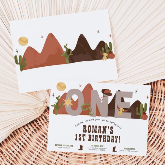 Westerne uitnodiging van Cowboy