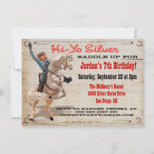 Westerne uitnodiging van Cowboy Birthday Party (Voorkant)