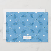 Westerne uitnodiging van Cowboy Birthday Party (Achterkant)