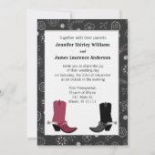 Westerne uitnodiging van Cowboy Boots Wedding (Voorkant)