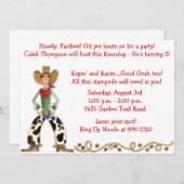 Westerne uitnodiging van Cowboy Roundup Birthday P (Voorkant / Achterkant)