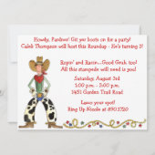 Westerne uitnodiging van Cowboy Roundup Birthday P (Voorkant)