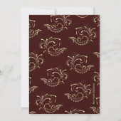 Westerne uitnodiging van Cowgirl Barn Bridal (Achterkant)