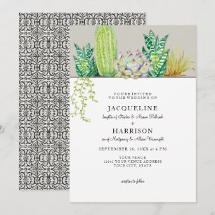 Westerne uitnodiging van Hacienda Cactus Garden We