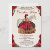 Westerne uitnodiging van Quinceanera Quince Anos (Voorkant)