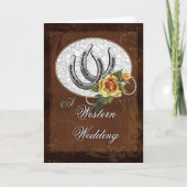 Westerne uitnodiging voor bruiloft (Voorkant)