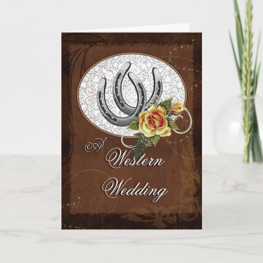 Westerne uitnodiging voor bruiloft (Voorkant)