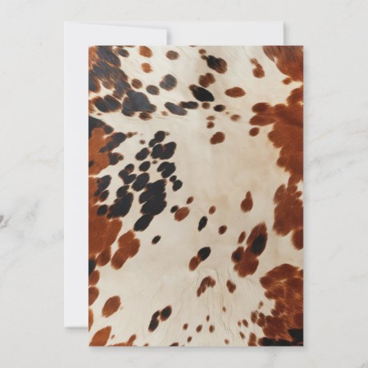 Westerne uitnodiging voor bruiloft (Achterkant)