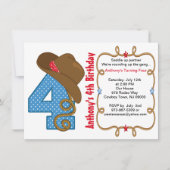 Westerne uitnodiging voor de viering van Big Four  (Voorkant)