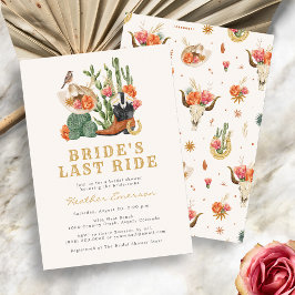 Westerne uitnodiging voor een bridal