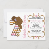 Westerne uitnodiging voor een zeven meisjes (Voorkant)