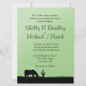 Westerne uitnodiging voor het huwelijk (Voorkant)