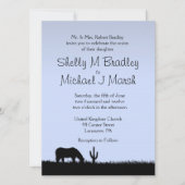 Westerne uitnodiging voor het huwelijk (Voorkant)