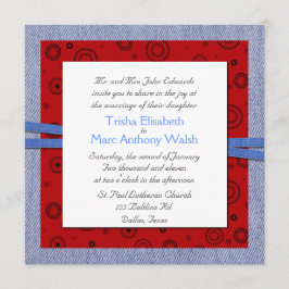 Westerne uitnodiging voor het huwelijk