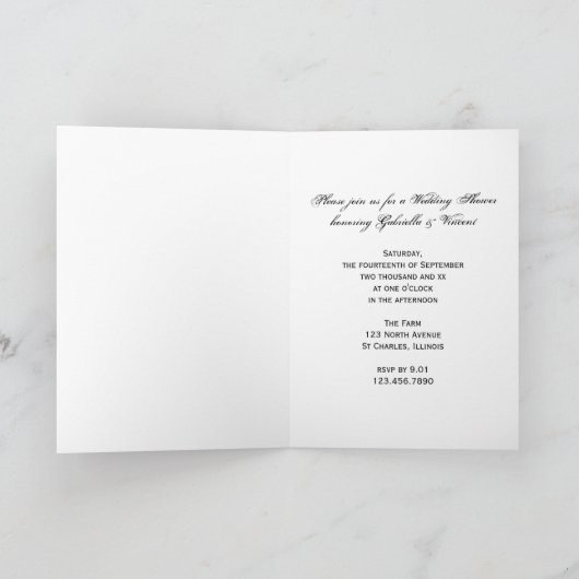 Westerne uitnodiging voor het uitzenden van een we (Binnen)