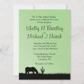 Westerne uitnodiging voor huwelijksthema (Voorkant)