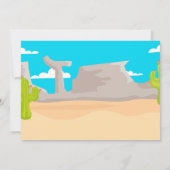 Westerne uitnodiging voor verjaardagsuitnodiging v (Achterkant)