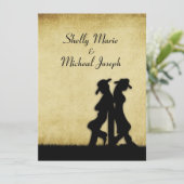 Westerne uitnodiging voor weddenschappen (Staand voorkant)