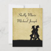 Westerne uitnodiging voor weddenschappen (Achterkant)