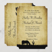 Westerne uitnodiging voor weddenschappen (Voorkant / Achterkant)