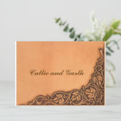 Westerne uitnodiging voor weddenschappen (Staand voorkant)