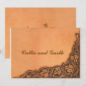 Westerne uitnodiging voor weddenschappen (Voorkant / Achterkant)