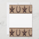 westerne uitnodigingen (Achterkant)