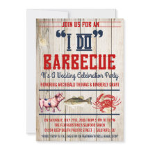 Westerne uitnodigingen van de Barbecue Wedding Par