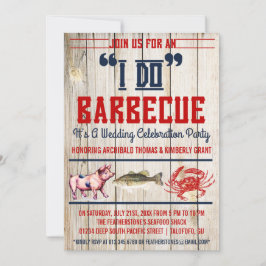 Westerne uitnodigingen van de Barbecue Wedding Par