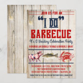 Westerne uitnodigingen van de Barbecue Wedding Par (Voorkant / Achterkant)