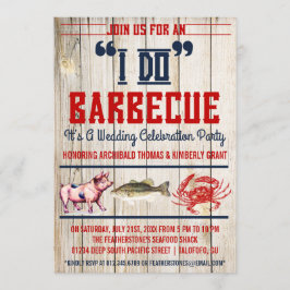 Westerne uitnodigingen van de Barbecue Wedding Par