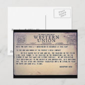 Westerne Unie Briefkaart (Voorkant / Achterkant)