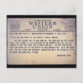 Westerne Unie Briefkaart (Voorkant)