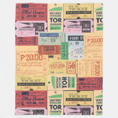 Westerne unieke oude cenima tickets Rustiek cadeau Fleece Deken (Voorkant)