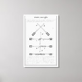 Westerne Uniesplice-Poster  klassieke retro Canvas Afdruk (Voorkant)