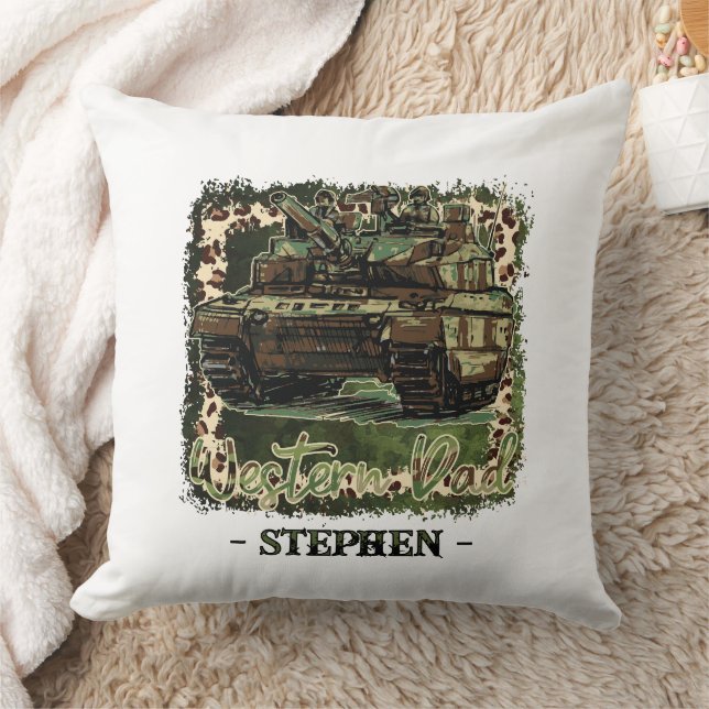 Westerne vader militaire tank camouflage kussen (Deken)
