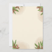 Westerne Vakantie Hoedown, Kerst Country Cowboy Kaart (Achterkant)