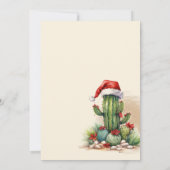 Westerne vakantie Hoedown, Santa Hat Cowboy Party Save The Date (Achterkant)