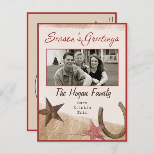 Westerne Vakantiefoto Briefkaart (Voorkant / Achterkant)