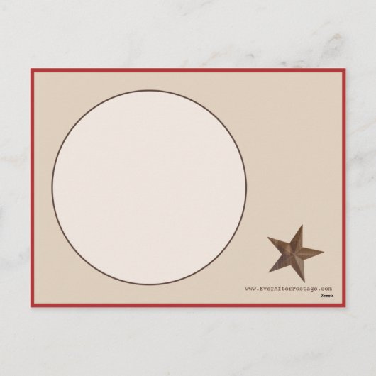 Westerne Vakantiefoto Briefkaart (Achterkant)