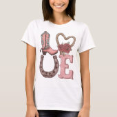 Westerne Valentijnsdag Liefde T-shirt (Voorkant)