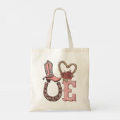 Westerne Valentijnsdag Liefde Tote Bag (Achterkant)