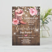 Westerne Valentijnsdag van de partij van Galentine Kaart (Staand voorkant)