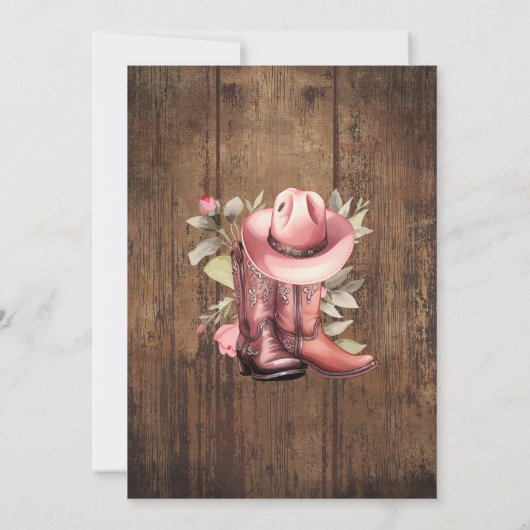 Westerne Valentijnsdag van de partij van Galentine Kaart (Achterkant)