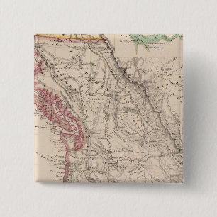 Westerne Verenigde Staten Vierkante Button 5,1 Cm