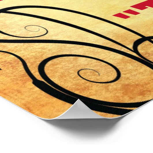 Westerne Verjaardag Gezocht Poster (Hoek)