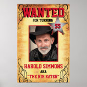 Westerne Verjaardag Gezocht Poster (Voorkant)